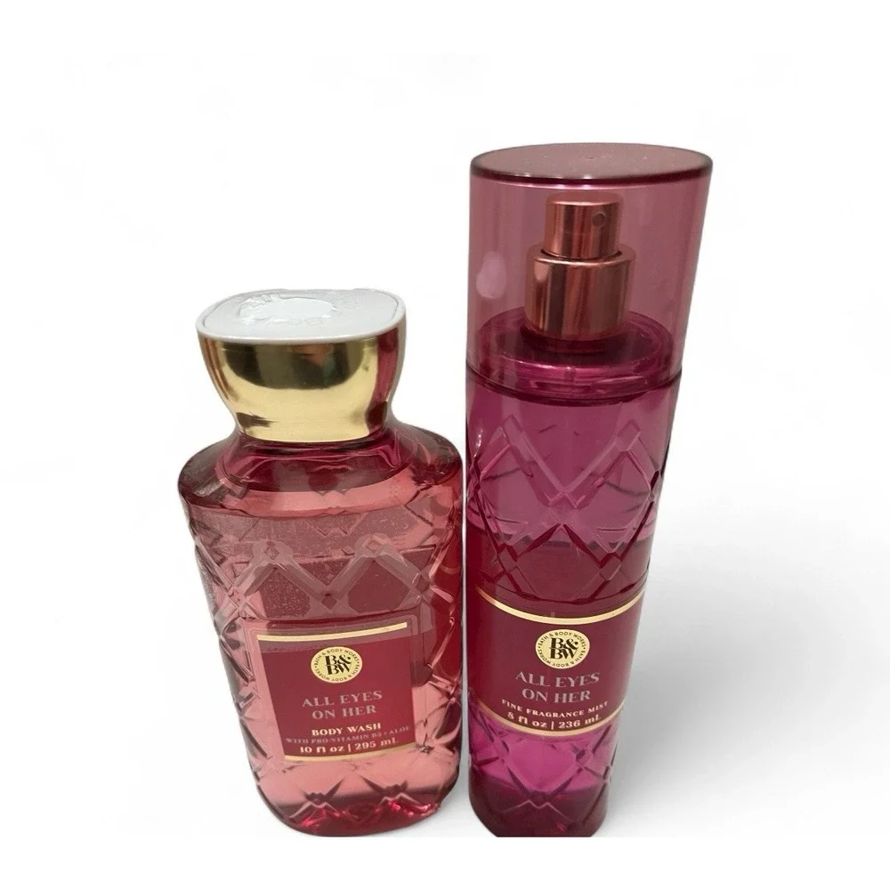 Bath & Body Works All Eyes On Her Body Wash Fragrance Mist Blackberry Jasmine‎ - Picture 6 of 9